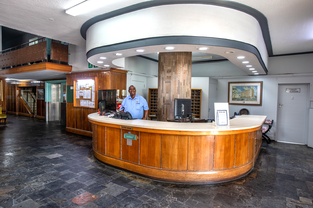 Reception area at Edenroc Retirement Village in Durban